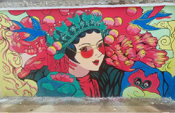  武宁墙体彩绘-网红墙