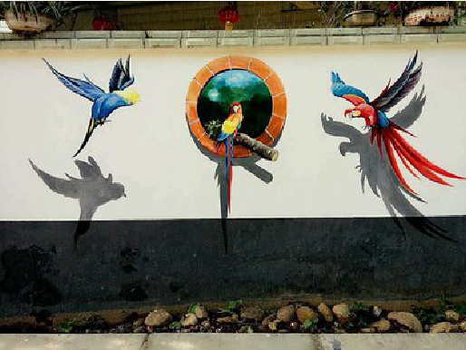 武宁视觉错位-3D墙绘设计