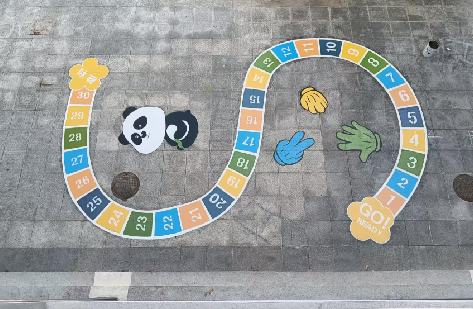  武宁地面游戏彩绘