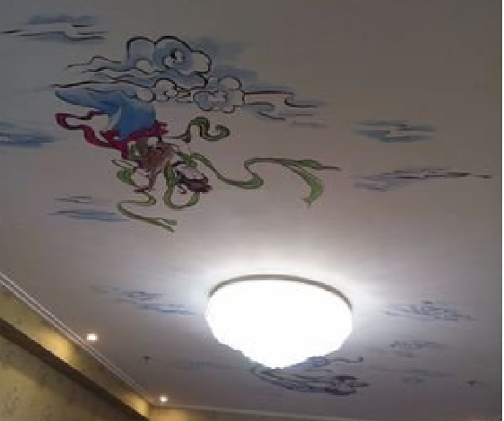  武宁如何快速绘制天花板上的手绘墙？