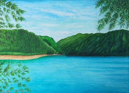  武宁在墙绘中，如何绘画绿水青山？