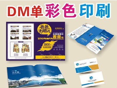  武宁单页印刷，色彩搭配简单。